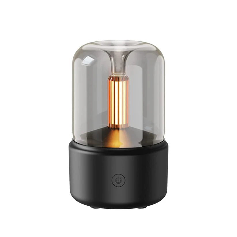 Candlelight Humidifier Cool Mist Humidifier Essential Oil Diffuser Aroma Diffuser Flame Air Diffuser