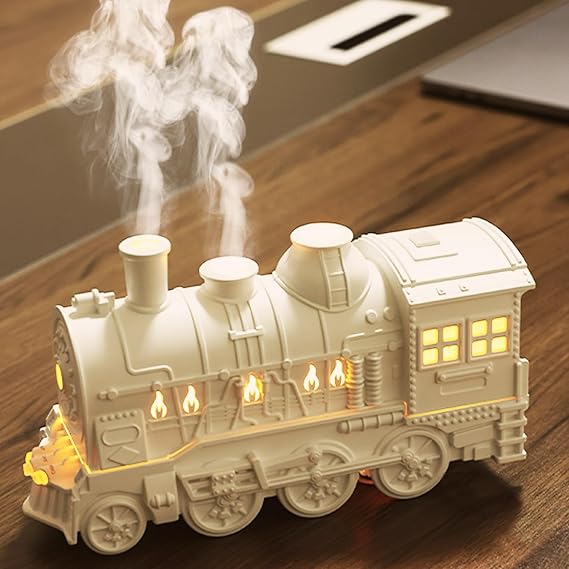 Train Ultrasonic Air Humidifier & Aroma Diffuser with Pack of 6 Aroma Oil