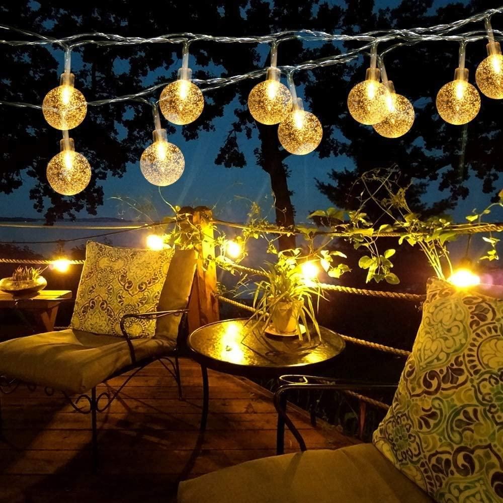 Crystal Bubble Ball String Light 20 LED, 15ft  Bubble Ball Fairy Mini Globe Light for Decoration