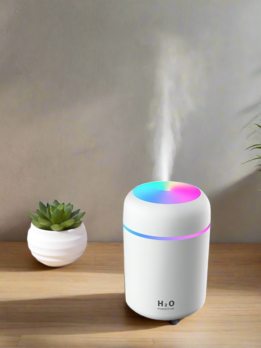 Cool Mist Humidifier for Room Home Baby Quiet Ultrasonic Air Portable  Humidifier with pack of 2 Aroma Oil