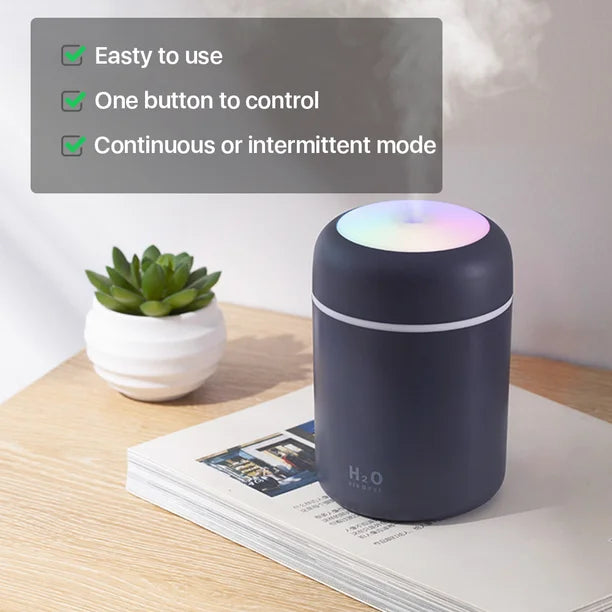 Cool Mist Humidifier for Room Home Baby Quiet Ultrasonic Air Portable  Humidifier with pack of 2 Aroma Oil