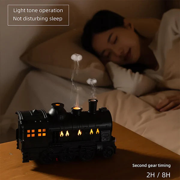 Train Ultrasonic Air Humidifier & Aroma Diffuser with Pack of 6 Aroma Oil