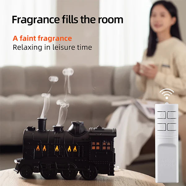 Train Ultrasonic Air Humidifier & Aroma Diffuser with Pack of 6 Aroma Oil